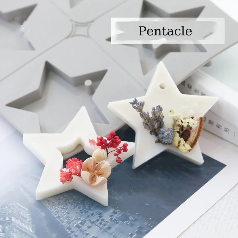 Силиконовая форма Pentacle Star воск для ароматерапии украшение автомобиля в виде