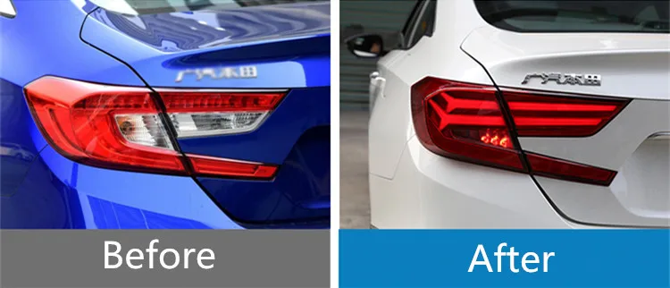 Автомобильный светодиодный задний светильник для 10th Honda Accord задний светильник с функцией стоп-сигнала