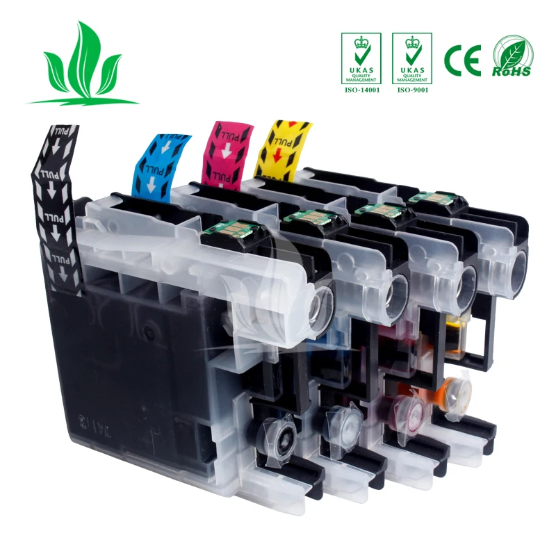 4 шт. LC123 чернильные картриджи совместимые с Brother mfc J4510DW MFC J4610DW J4710DW|ink cartridge|compatible ink