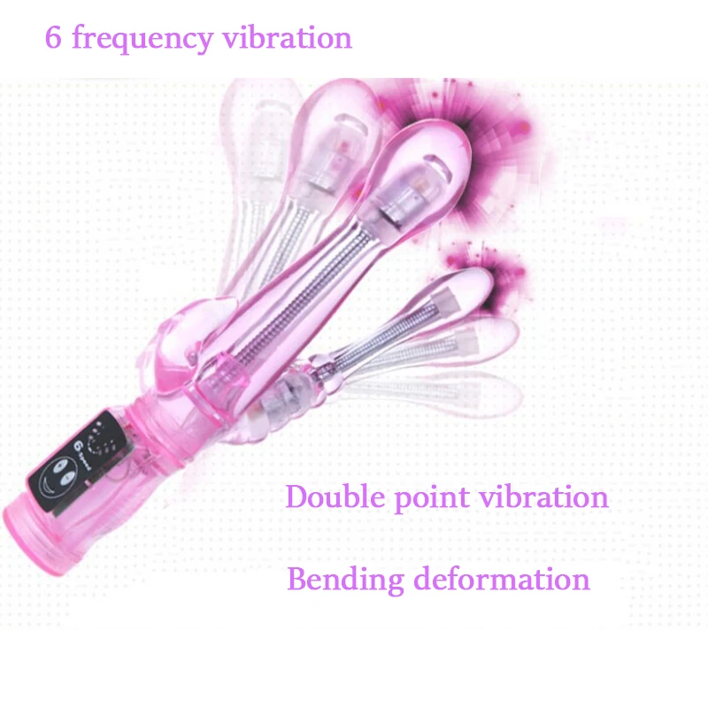 6 Скоростной Вибратор Кролик двойной точка G spot Стимулятор клитора AV палка