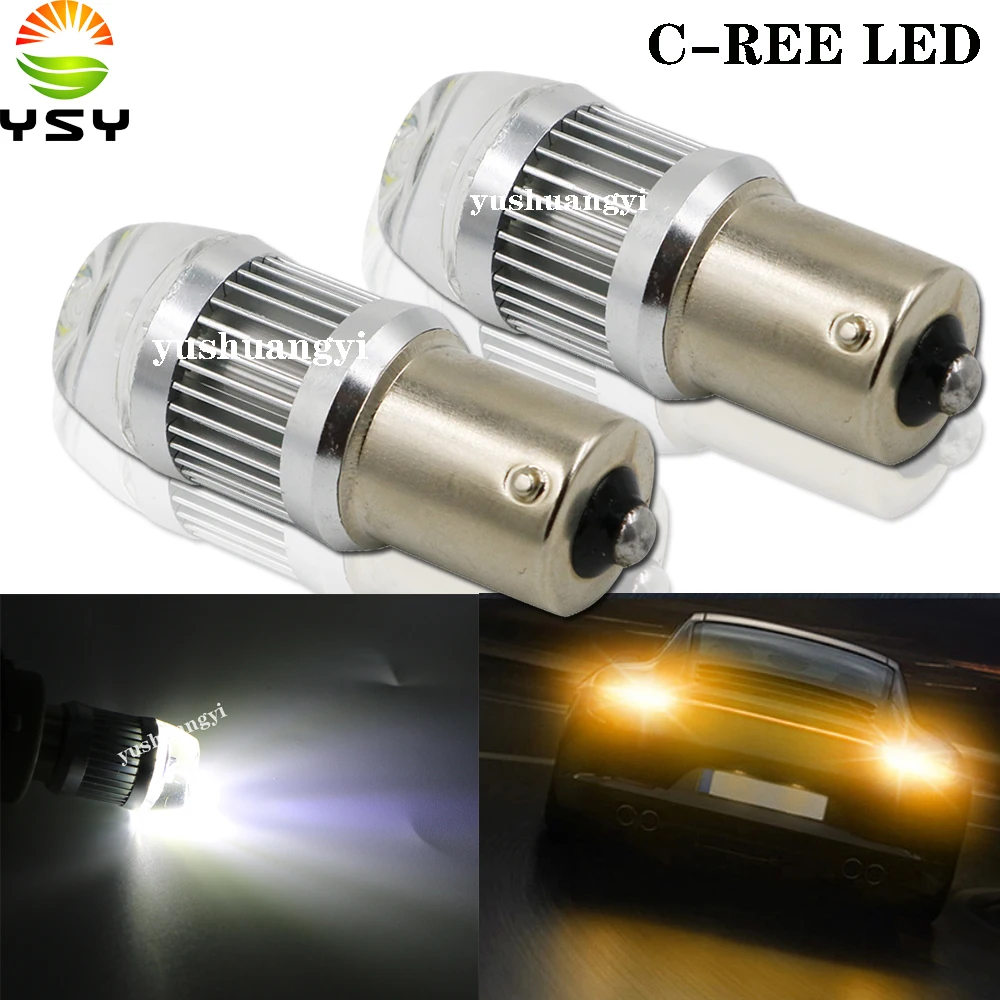 2 шт. Автомобильные светодиодные лампы S25 BAY15D BA15S 1156 P21W BAU15S PY21W|Сигнальная лампа| |