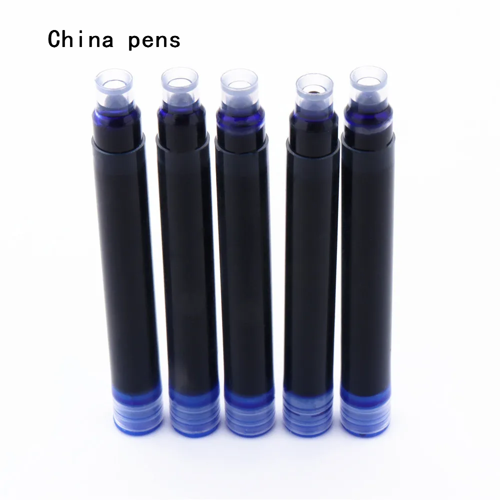 Перьевая ручка Jinhao набор из 5 прозрачных белых карандашей с синими чернилами и 2