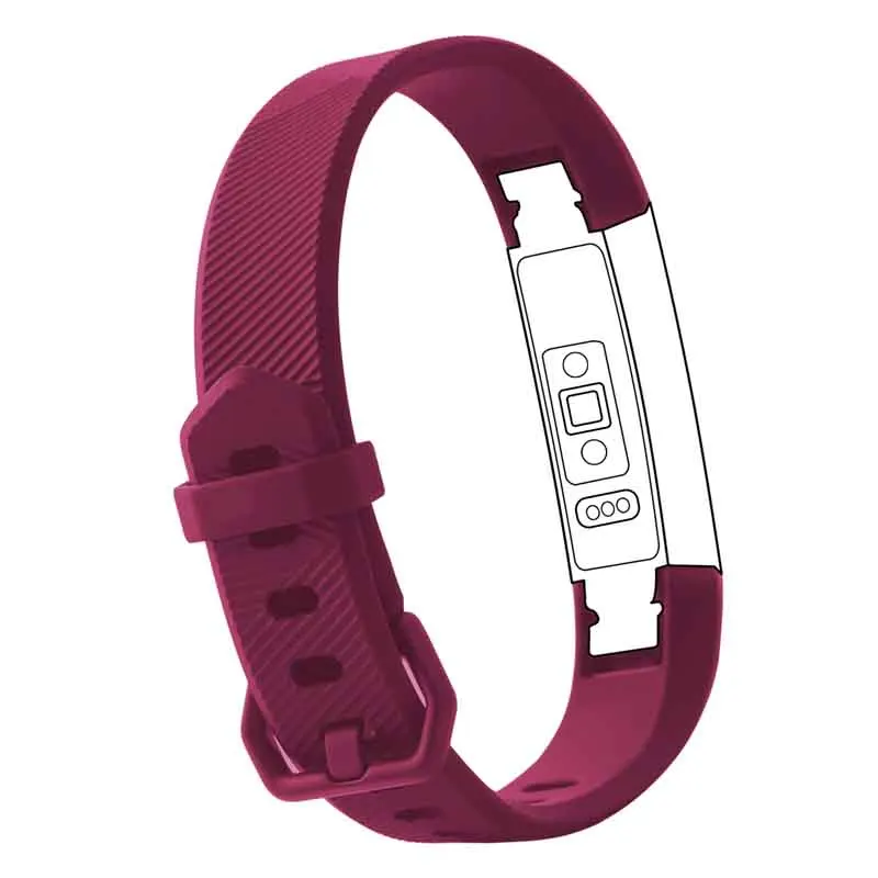 Purple Силиконовый браслет Correa Для Fitbit Alta HR Фитнес браслет ремешок для Fit bit Alta спортивный ремешок для наручных часов умные Сменные аксессуары - Цвет: Purple
