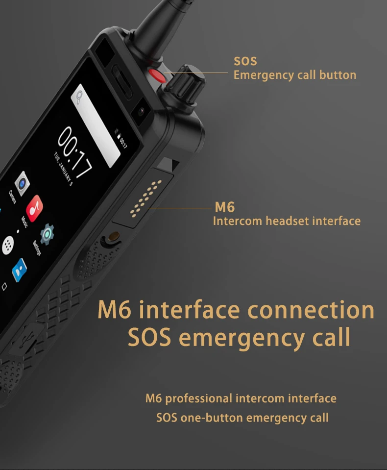 Rungee W5 ударопрочный телефон рация IP67 водонепроницаемый телефон 5000 мАч батарея 5Мп камера Android 6 смартфон