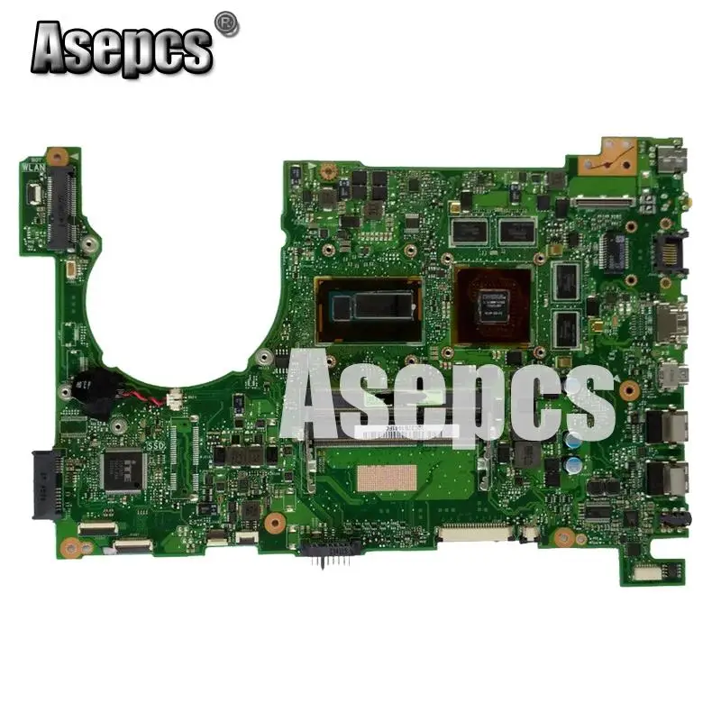 Asepcs материнская плата для ноутбука For Asus Q550LF N550LF PC PN 60NB0230 MBB000 основная CPU i7 4500U DDR3 100%