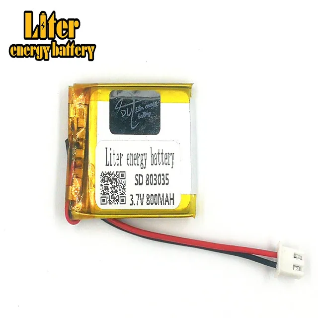 XHR-2P 2 54 800mAh 3 7 V полимерная литиевая батарея 403035*2 803035 игрушка GPS звуковая карта |