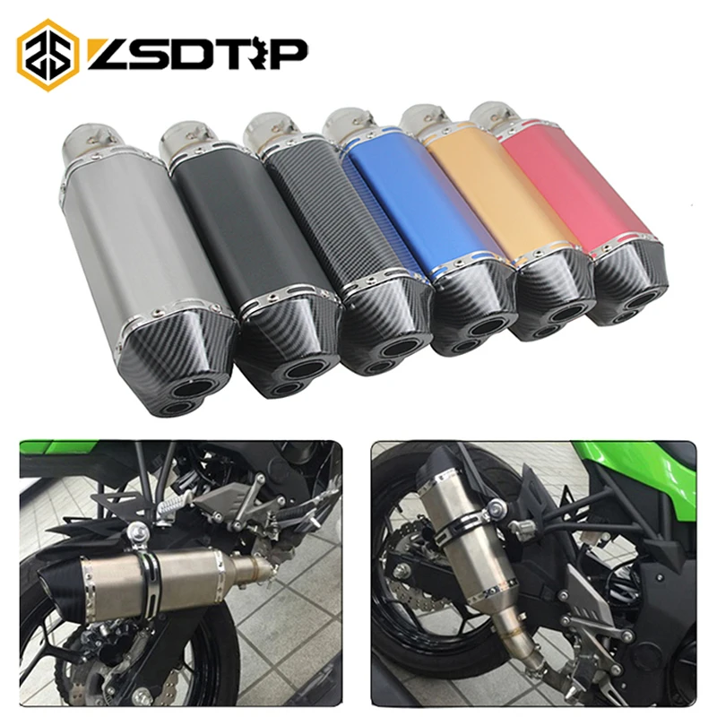 Выхлопная труба для мотоцикла ZSDTRP AK универсальный глушитель Yamaha Honda KTM Kawasaki 51