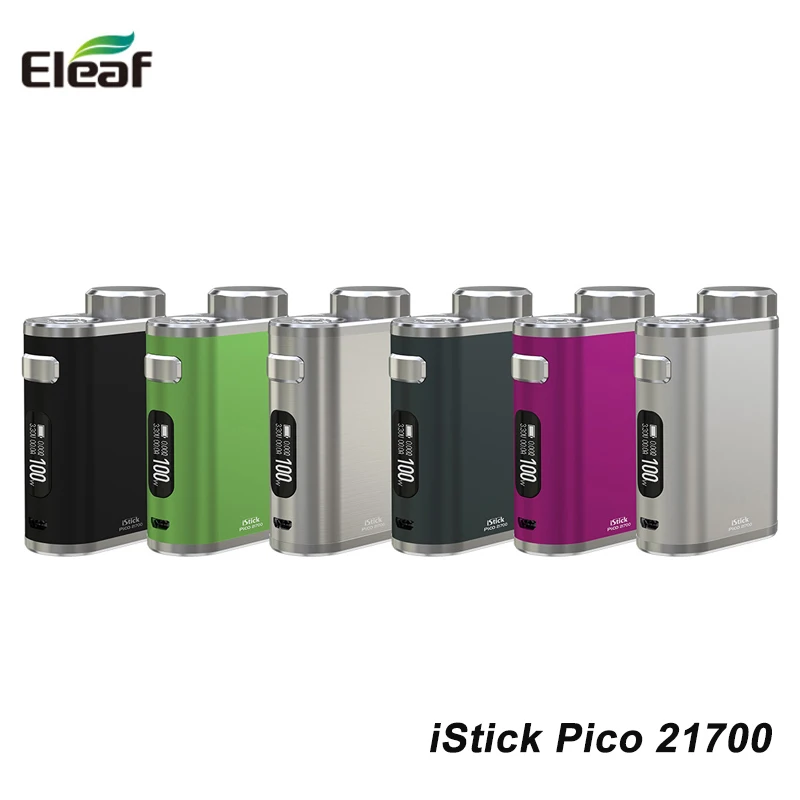 Оригинальный Eleaf iStick Pico 21700 100 Вт бокс мод Vape поддержка ELLO Tank RDA RTA RDTA электронная