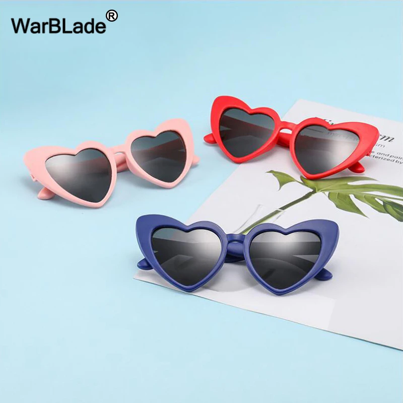 Детские поляризационные очки WarBLade модные солнцезащитные в форме сердца для