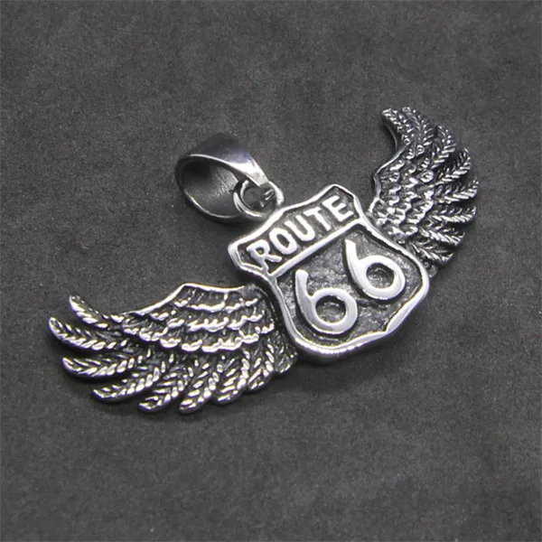 Подвеска Route 66 из нержавеющей стали 316L модная классическая Байкерская подвеска в