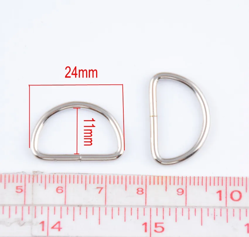 Бесплатная доставка - 50 шт. серебристых, несваренных кожаных мешковых металлических колец 15x24 мм (внутри: 11x20 мм) соединительная пряжка J1288.