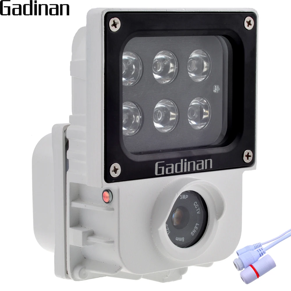 Gadinan H.265 2.0MP 1080 P IP Камера 6 шт. ИК или белый свет светодиодов дополнительный