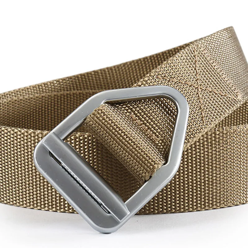 Quality Nylon belt fashion Men and Women Alloy buckle outdoor casual solid color cowboy pants | Аксессуары для одежды