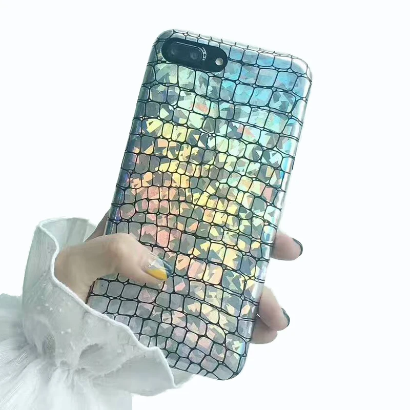HOCAYU дешевый чехол для мобильного телефона IPhone 7 8 PLUS 6 6s X Блестящий Мягкий Прямая