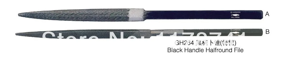 

Горячая продажа 2 шт./лот GH264 черная ручка halfraund файлы goldsmith инструменты, ювелирные инструменты и машина, ювелирные файлы