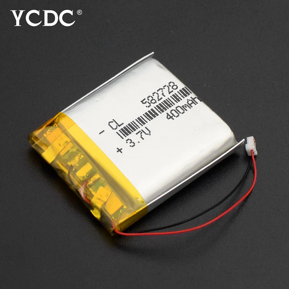 1/2/4 шт 3,7 V 400mAh литий-полимерный аккумулятор Батарея 582728 Перезаряжаемые литий-полимерные батареи MP3 MP4 можно крепить любые приспособления: PDA селфи-Палка с gps DVD акумуляторная батарея