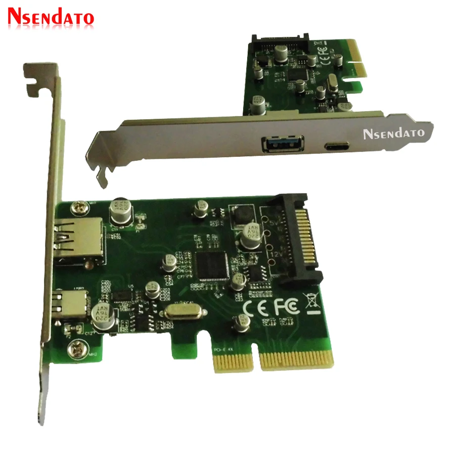 Карта PCIE 10 Гбит/с на USB 3 1 Type A Type-C PCI-E контроллер карта USB3.1 PCI Express 4x C + адаптер