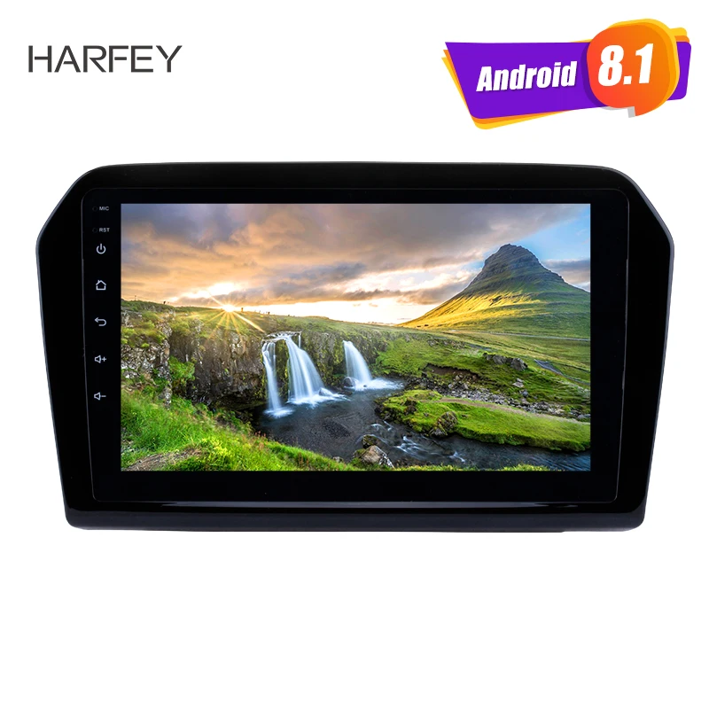Автомобильный мультимедийный плеер Harfey сенсорный экран 9 дюймов HD Android 8 1 GPS