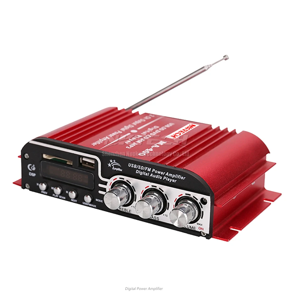 Автомобильный усилитель мощности NKTECH MA-400 ИК цифровой плеер Hi-Fi стерео 2CH 25 Вт RMS AUX