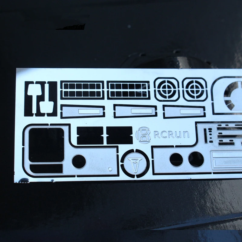 1/10 rc crawler car upgrade accessories cab interior dash board plate w/ stickers for 1:10 scale tamiya buriser hilus 4wd TF2 | Игрушки и