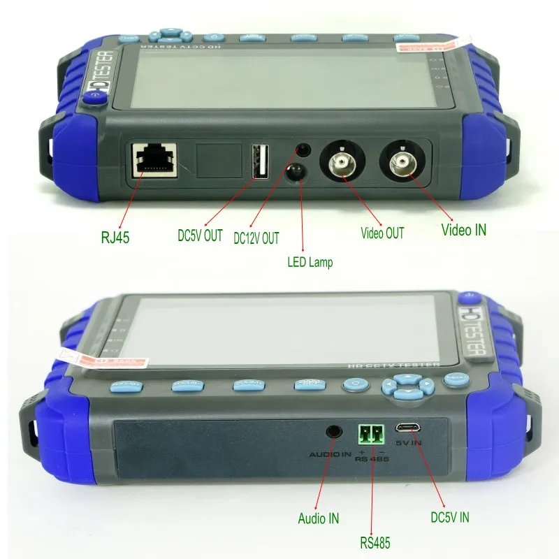 5-дюймовый ЖК-монитор DHLFree IV8C для видеонаблюдения 5 МП AHD TVI 4 CVI CVBS тестовый монитор