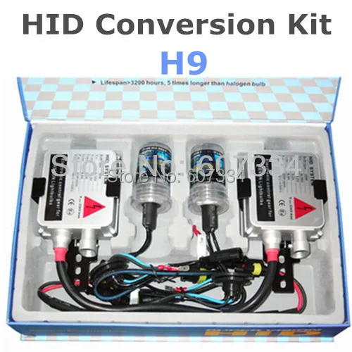 

Stock Shipping New 12V/35W CE HID Xenon Conversion Kit (H9) Single Beam(3000K/4300K/6000K/8000K) For Headlight Foglight