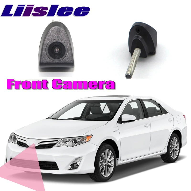 

Передняя камера LiisLee для автомобилей Toyota Camry XV50 2011-2017 2015, передняя решетка, логотип, камера, «сделай сам», ручное управление, канал, фронтальная камера