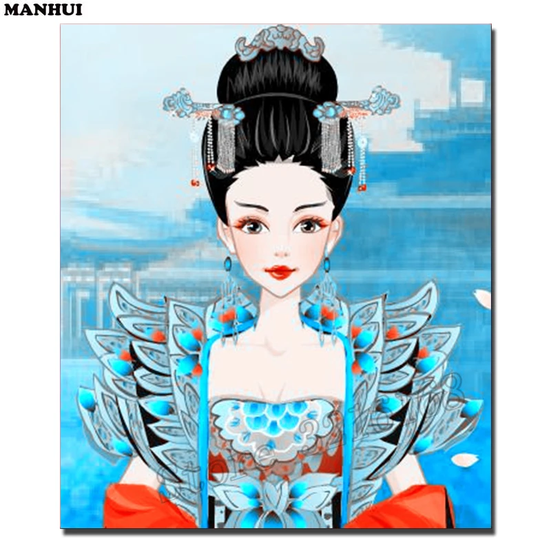 Volledige vierkante / ronde diamant 5D DIY Diamond Painting &quotprincess&quot geborduurd Mosaic Home Decor SSP072 | Дом и сад