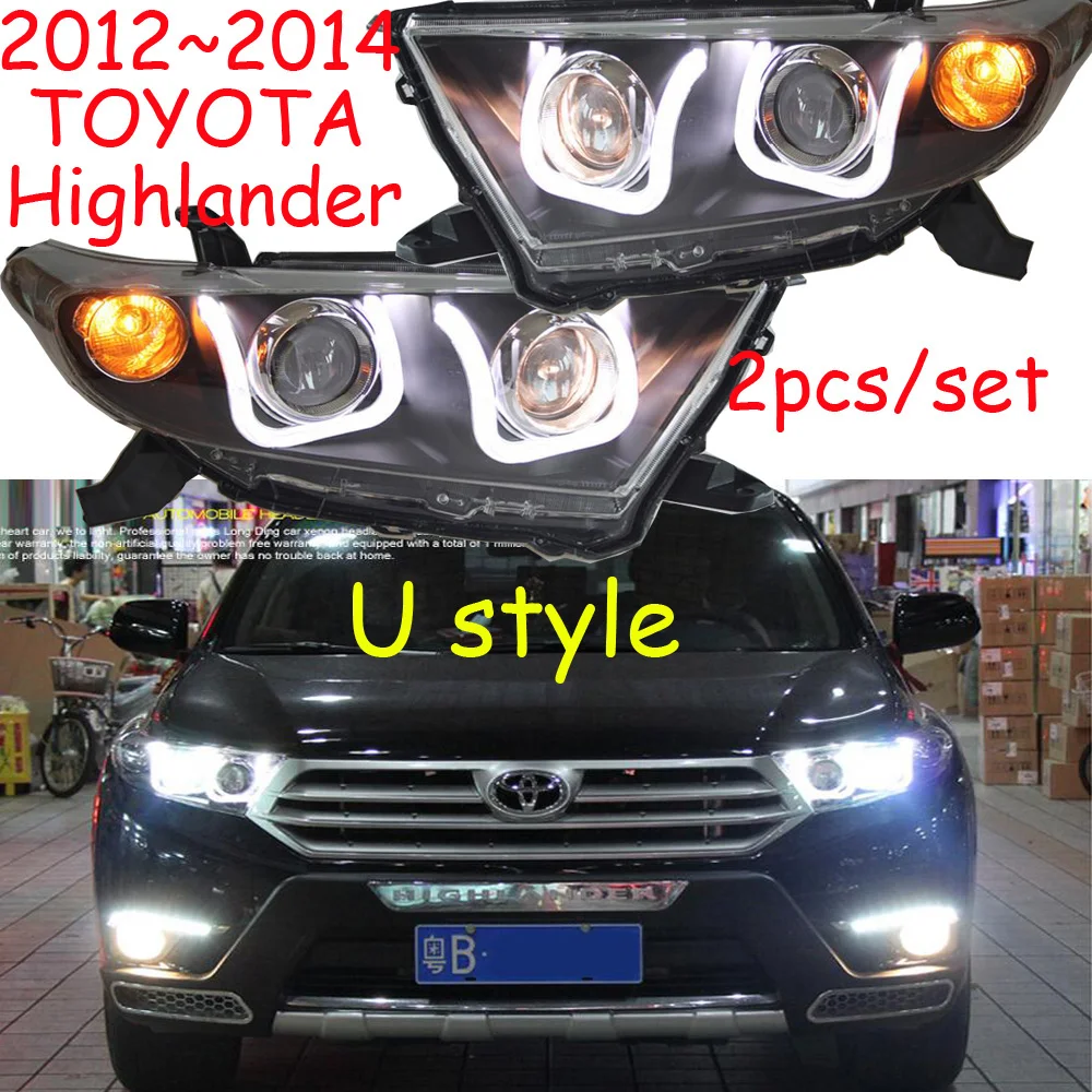 Автомобиль-Стайлинг Highlander фар 2012 ~ 2014 Бесплатная доставка! 2 шт. противотуманных
