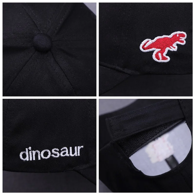 

Spring Newborn Baby Hats Adjustable Ball Hat Boys Girls Baseball Cap Breathable Dinosaur Embroidery Hats