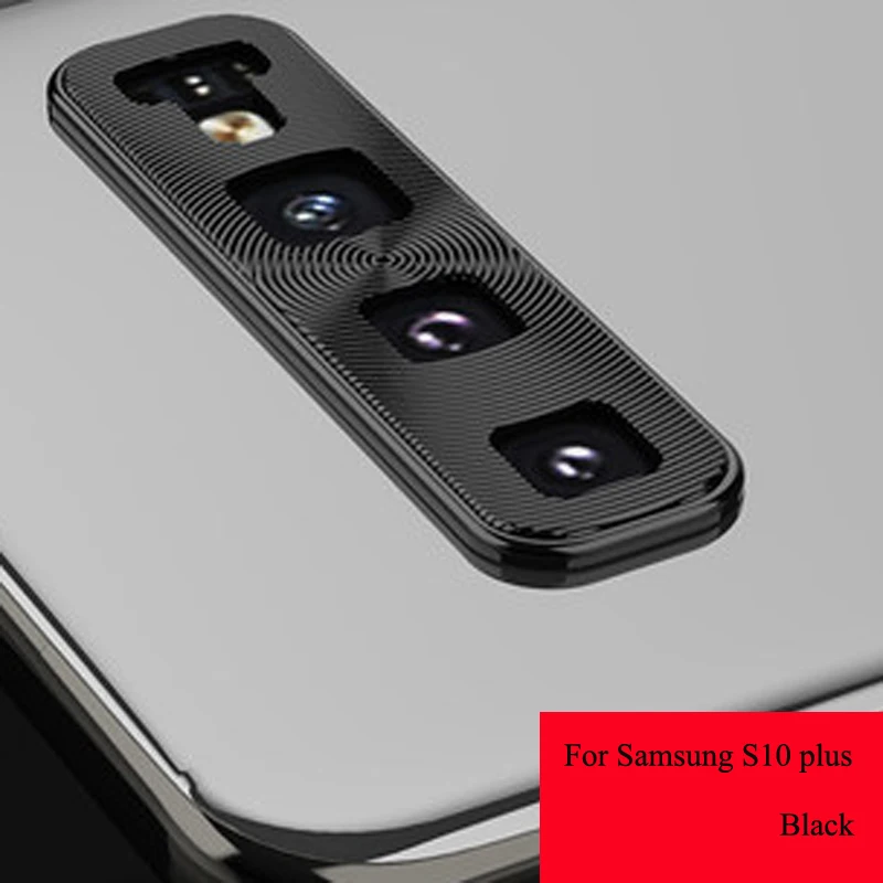 S10plus black Для samsung Galaxy S10 Plus s10lite s10e Металлический Алюминиевый задний чехол для объектива камеры полное покрытие защитное кольцо новинка - Цвет: S10plus black