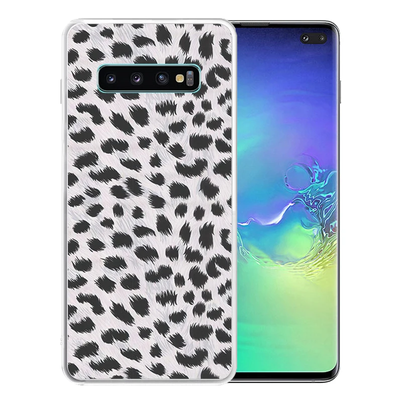 Soft Silicone Clear TPU Case for Samsung Galaxy S11 S10 Plus S10E S9 S8 S6 S7 Edge Durable Camouflage Leopard Cover | Мобильные