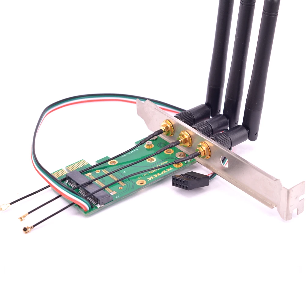 PCI express на mini PCIe беспроводная сетевая карта адаптер для рабочего стола Wlan