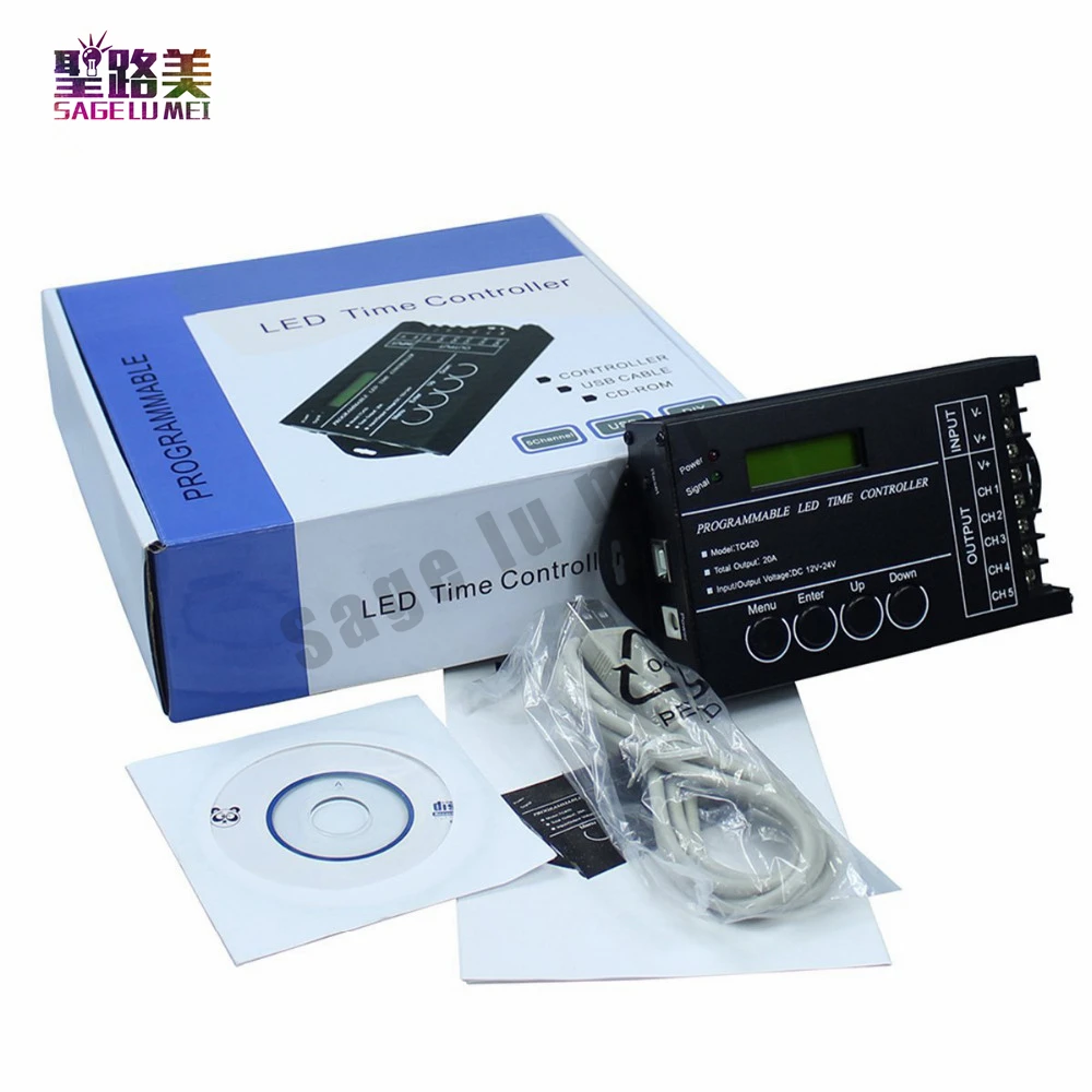 Бесплатная доставка DC12V/24 В RGB 3CH светодиодный контроллер Время программируемый