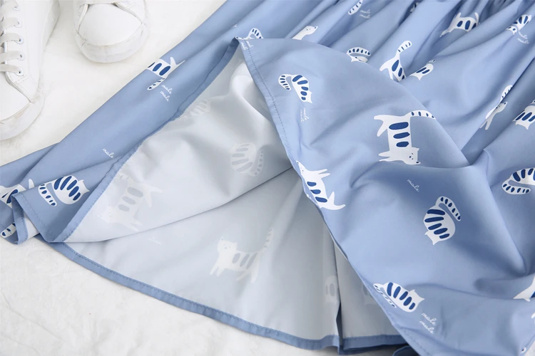 Женское шифоновое платье с принтом лошади белое Свободное в консервативном