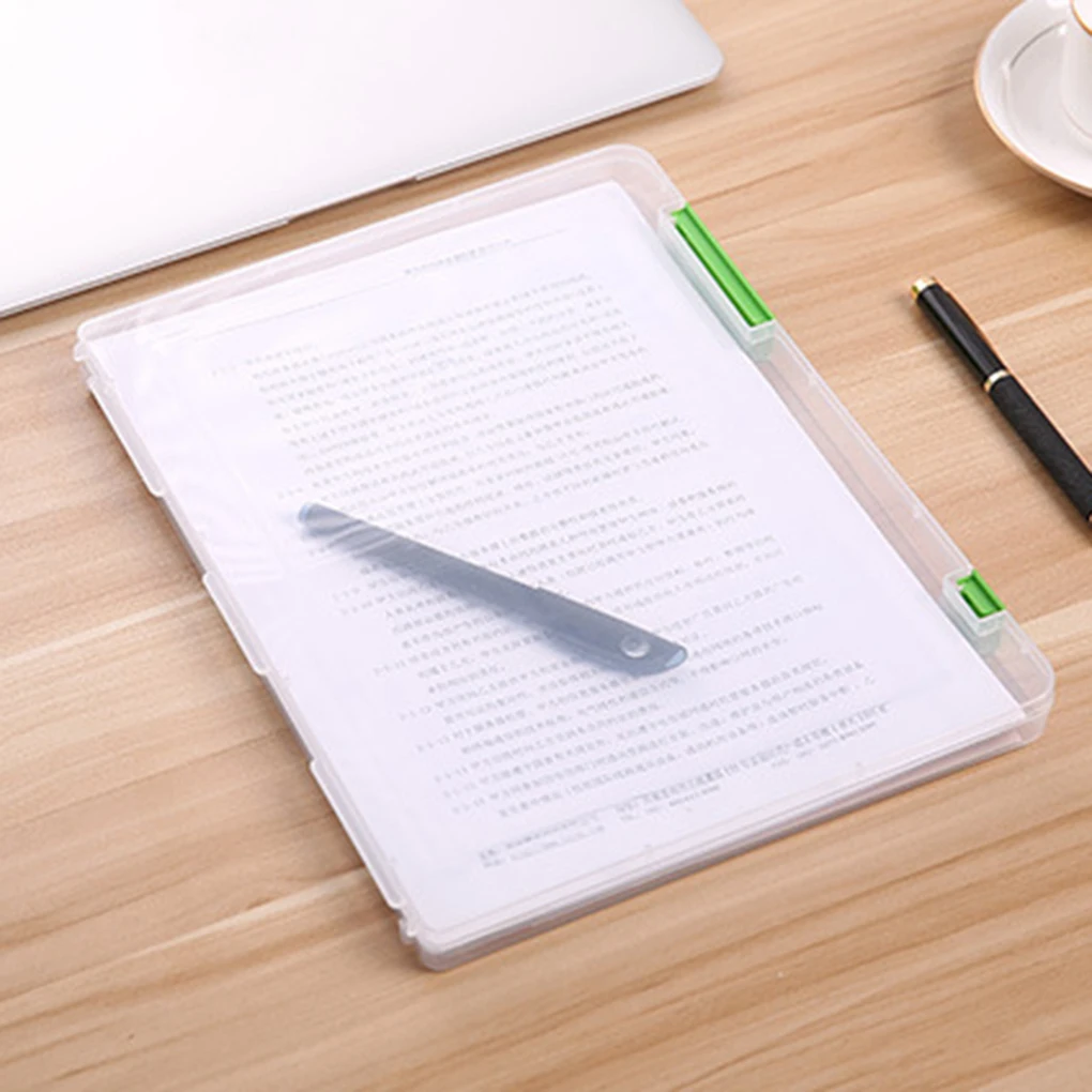 Прозрачная коробка для хранения файлов а4 прозрачные пластиковые футляры