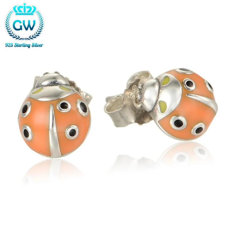 Серьги гвоздики в виде животных серебро 925 пробы Er1015|brand stud earrings|stud earringsearrings cute |