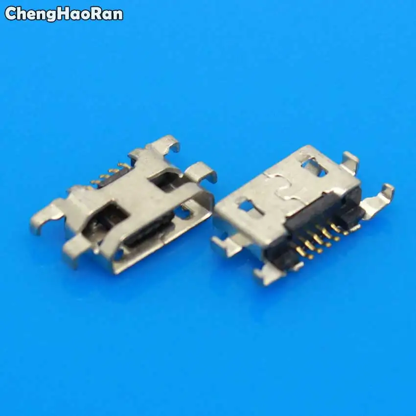 ChengHaoRan 10pcs Micro USB Jack Connector Female 5 pin Charging Socket For Motorola Moto G2 G+1 XT1063 XT1064 XT1068 XT1069 | Мобильные