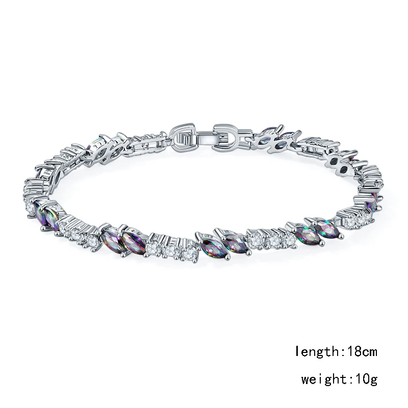 CARSINEL 2017 модные милые/романтичные серебряные и красочные браслеты блестящий