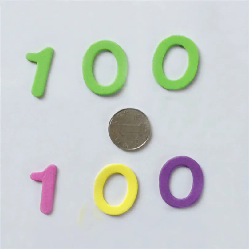 Стикер на стену Разноцветные цифры шаблон Стикеры с пеной эва украшение стены