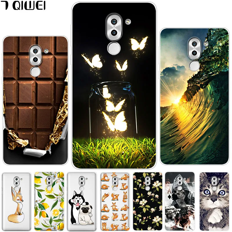 B Para Для huawei GR5 чехол 5,5 ''Мягкий ТПУ силиконовый чехол для телефона для Coque huawei Honor 6X задняя крышка Honor 6 X x GR5 милый