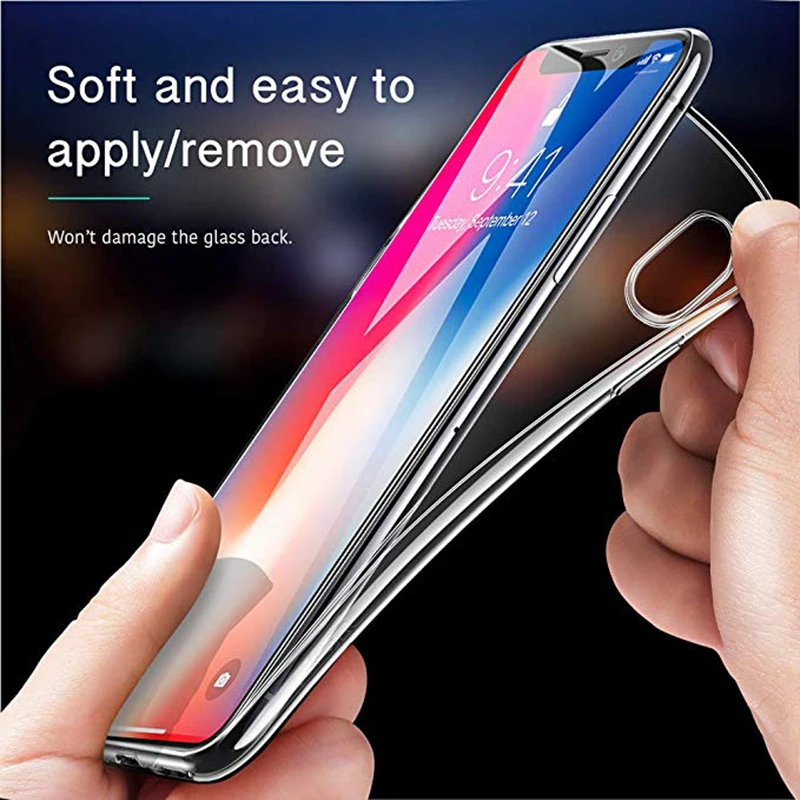 Прозрачные чехлы для телефона прозрачная задняя крышка из ТПУ для iPhone 5 6 6s 7 8 X XS чехол для MAX XR мягкий прозрачный силиконовый прозрачный чехол на заднюю панель