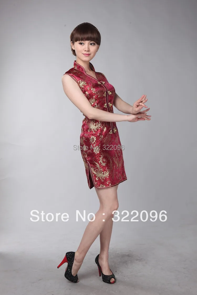 

Shanghai Story new sale V collar cheongsam Sexy evening dress vintage Sleeveless cheongsam dress mandarin qipao 9 color JY012