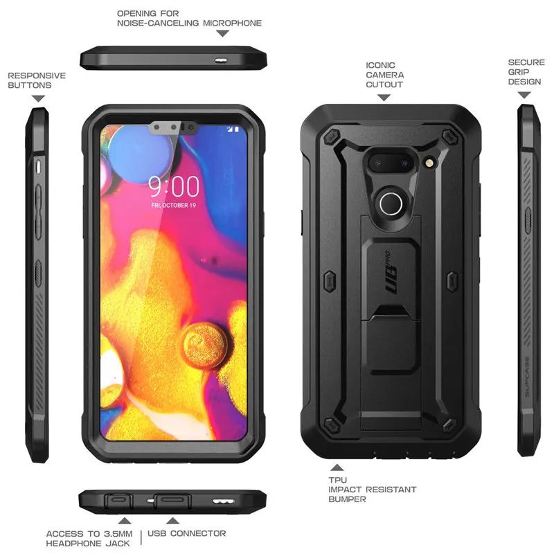 Для LG G8 чехол thinq для LG G8 чехол SUP чехол UB Pro цельная прочная кобура клип Защитный чехол со встроенной защитной пленкой
