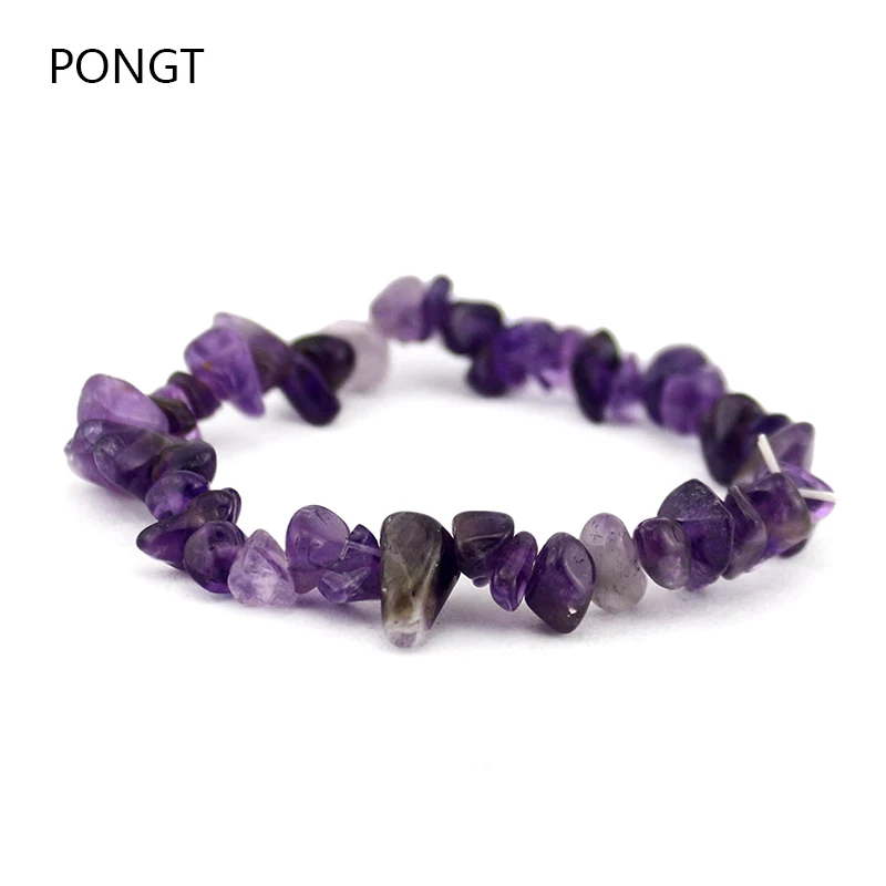 Женский браслет с кристаллами гравия из натурального камня|bracelets & bangles|crystal natural