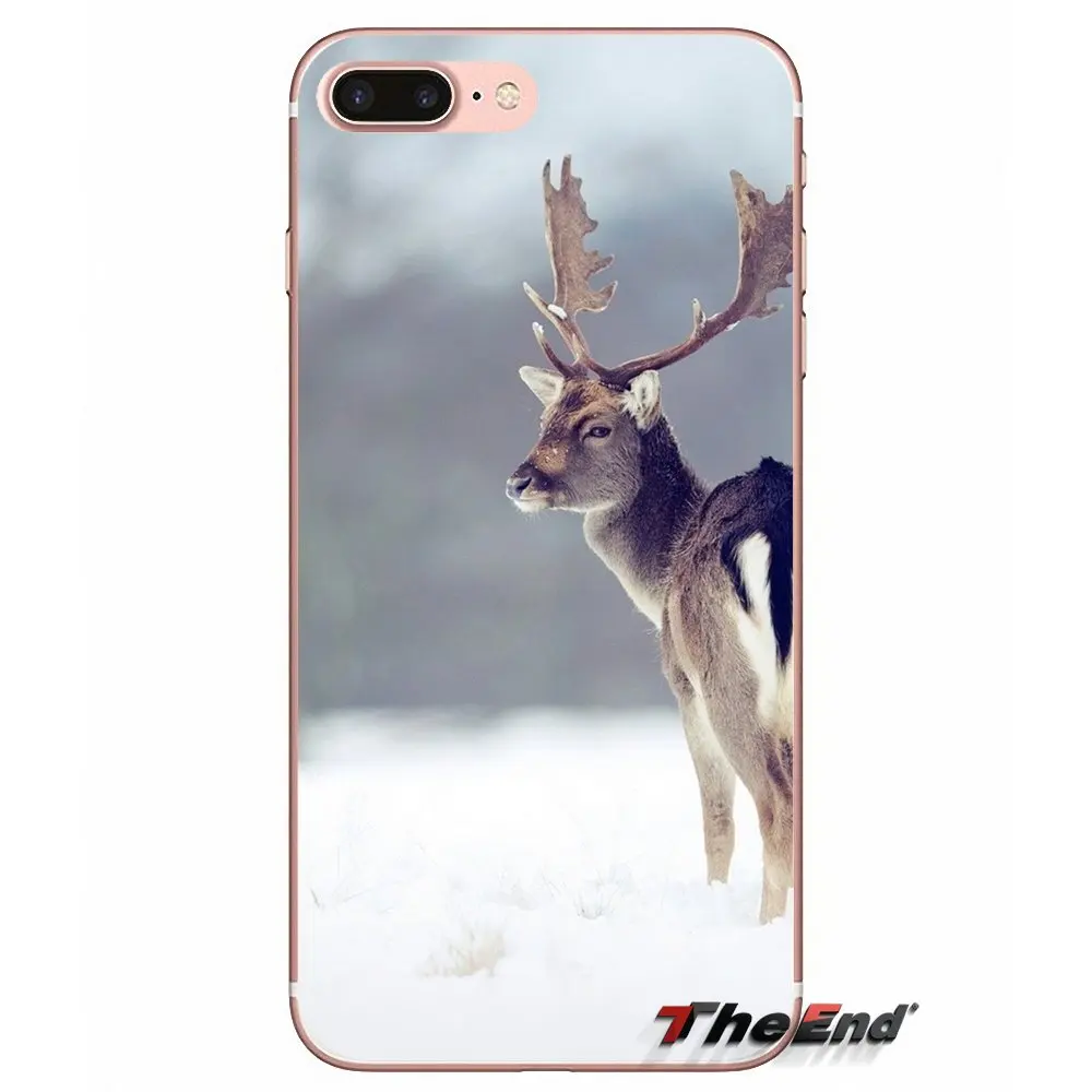Аксессуары чехлы для телефонов iPhone X 4 4S 5 5S 5C SE 6 6S 7 8 Plus Samsung Galaxy J1 J3 J5 J7 A3 A5 2016 2017 Deer