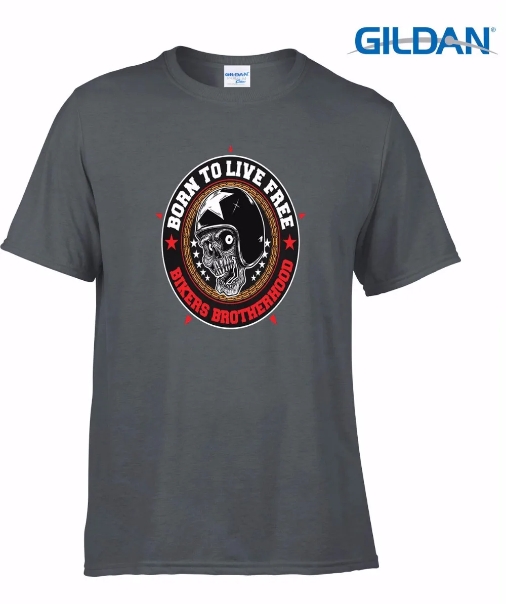 Футболка мужская с принтом черепа модная тенниска логотипом Братство