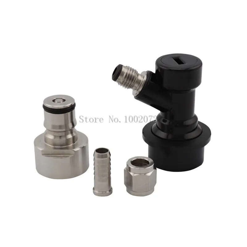 

Homebrew Cornelius Keg Coupler Ball Lock Quick Disconnect Conversion Kit G5/8 Thread Liquid Post and Swivel Nut