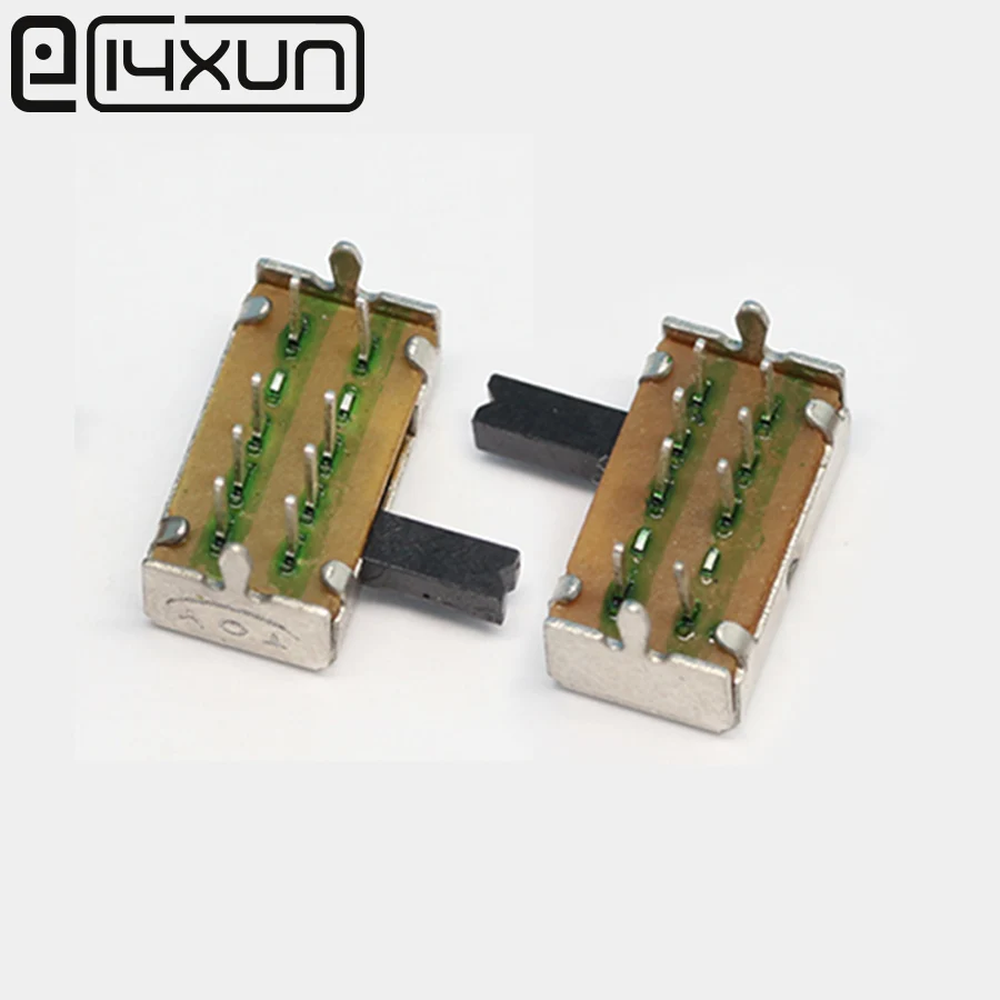 EClyxun 10 шт. SK23D07 8 контактный PCB вкл. ВЫКЛ. 2P3T DP3T миниатюрный скользящий