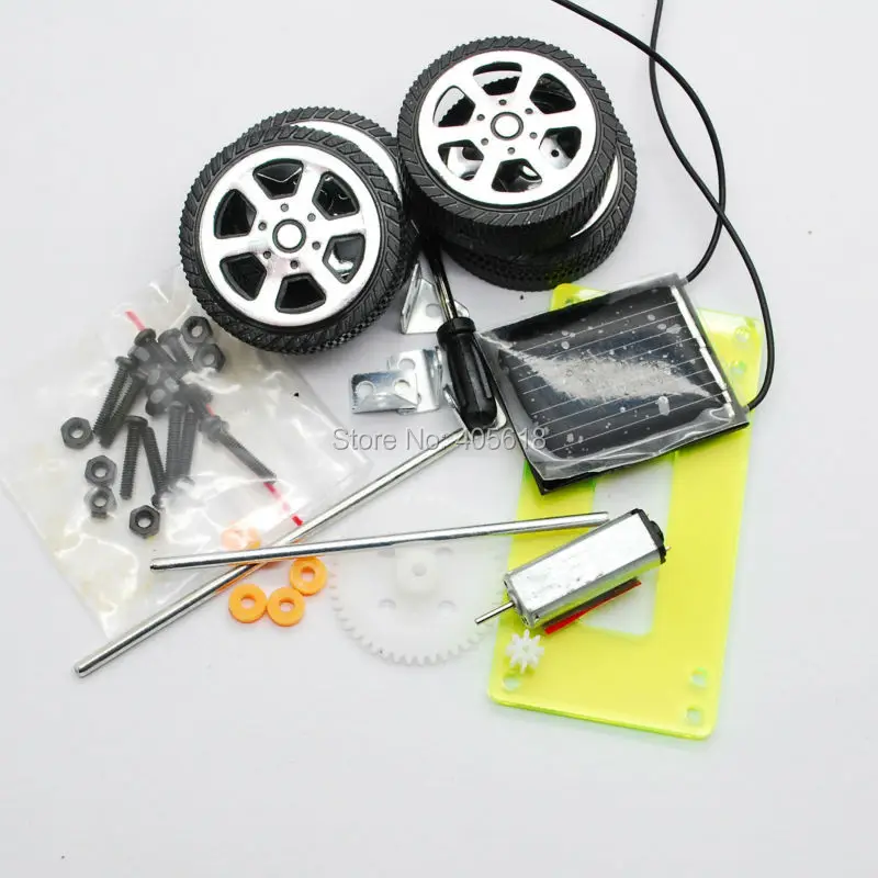 

20 sets Green Model miniature of delight mini solar car diy for production technology teenage enlightenment toy